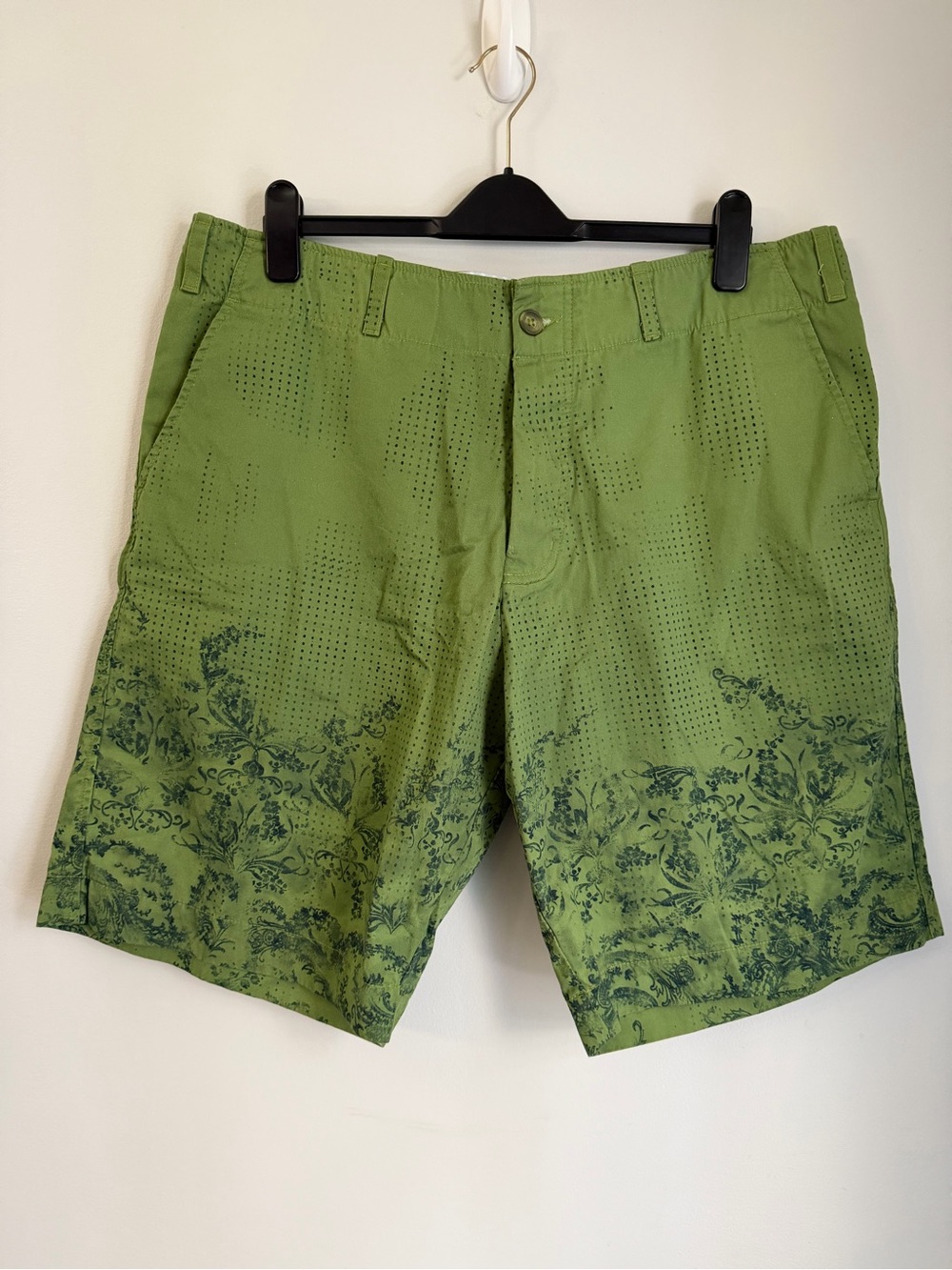 EUC Old Bull Lee Linen PRE TRUNK  GREEN Shorts Size 38